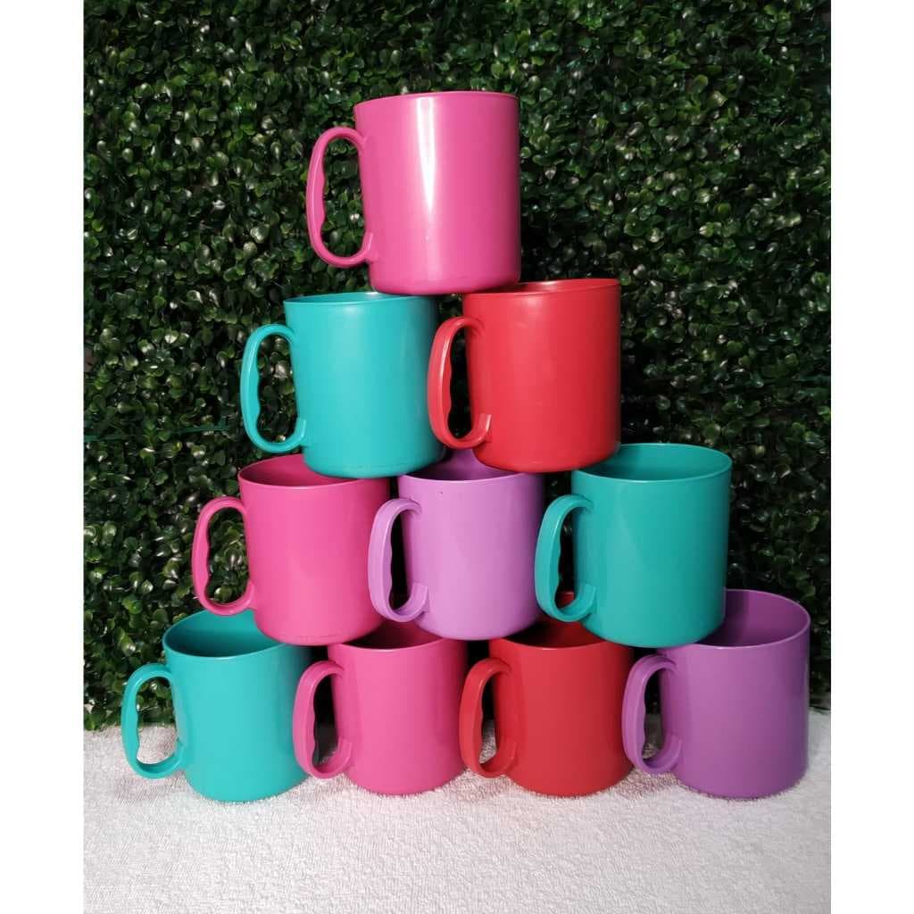 KIT 8 XICARA CANECA 450ML PLÁSTICA PARA MERENDA