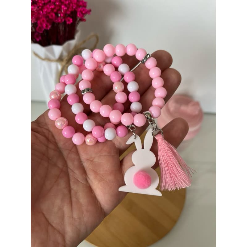 Kit pulseiras infantil Coelhinho da Páscoa