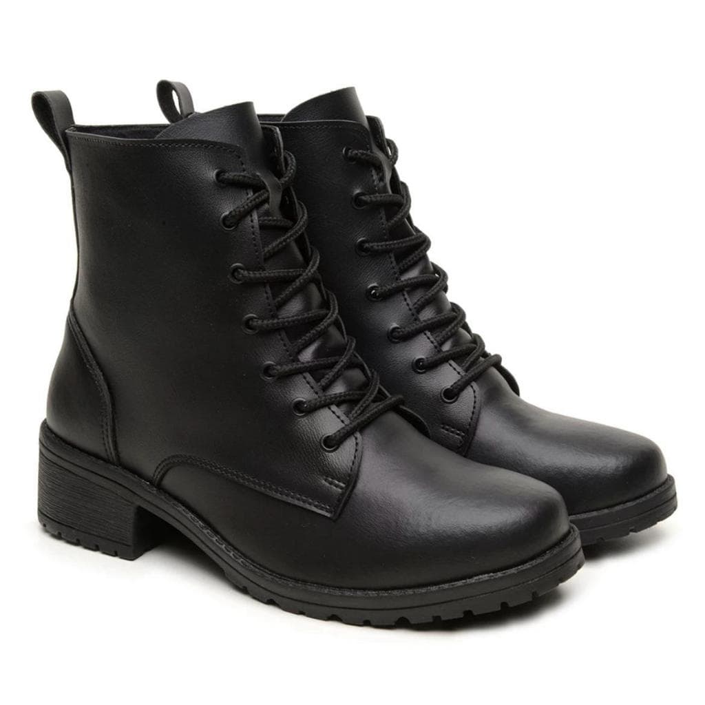 Bota Coturno Feminina Cano Curto Super Confortável e Barata Modelo Inverno 2024 Envio Imediato