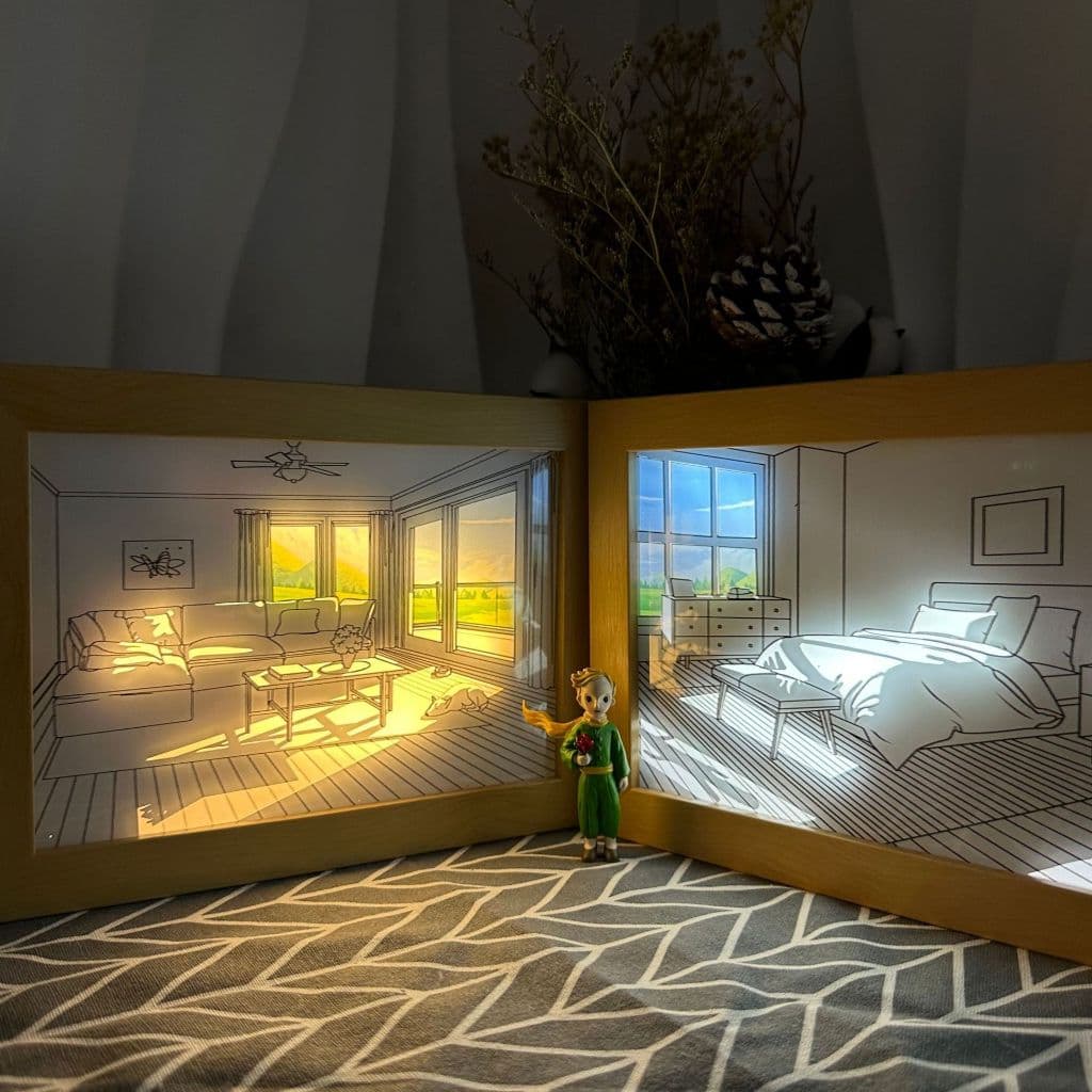 Quadro Decorativo com Controle de Iluminação Com Suporte Quadro Luz LED Pintura Decorativa Para Quarto Sala Escritório