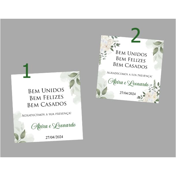 Tag para lembrancinhas Casamento - Noivados - ETC