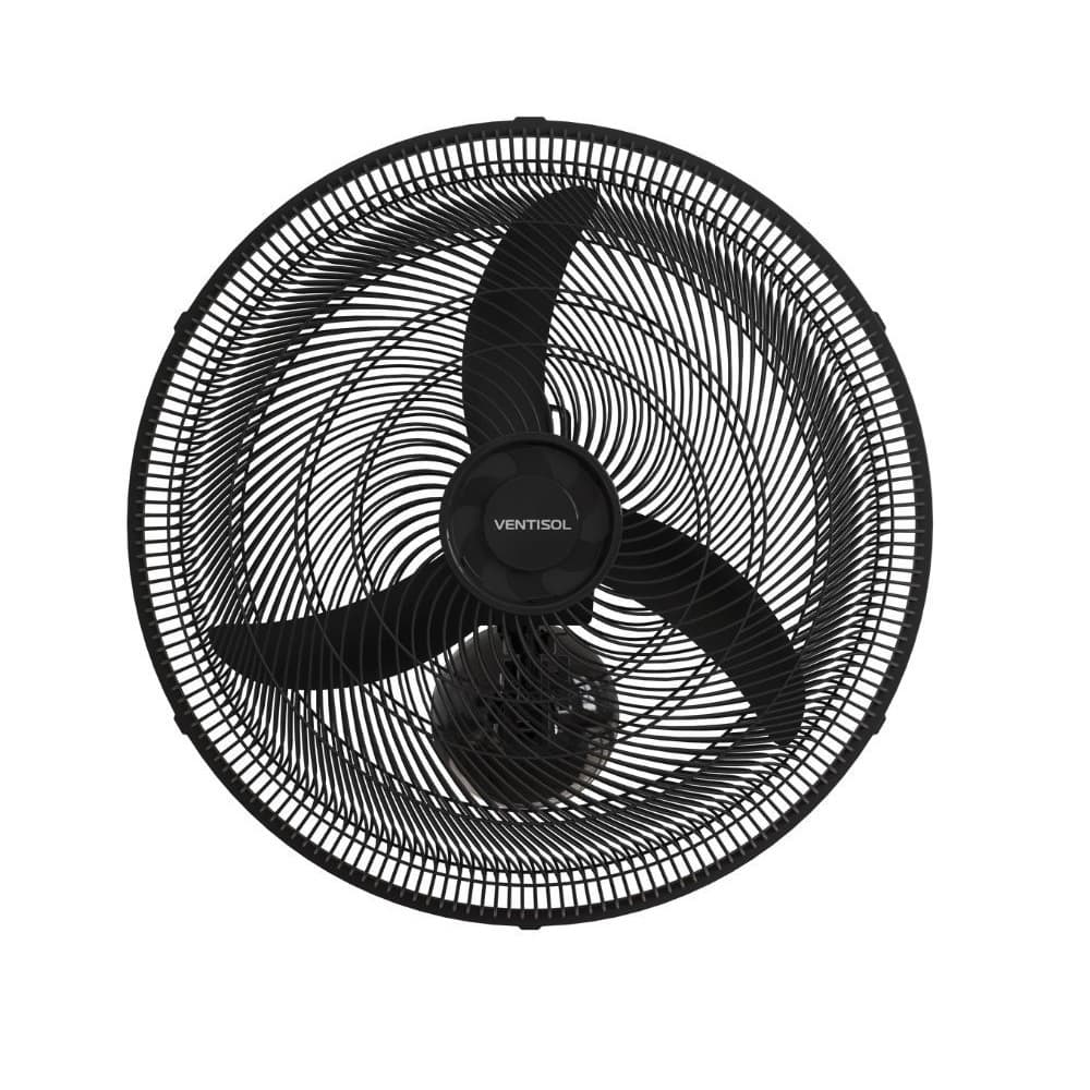 Ventilador De Parede Ventisol Oscilante New 50Cm Preto 127V
