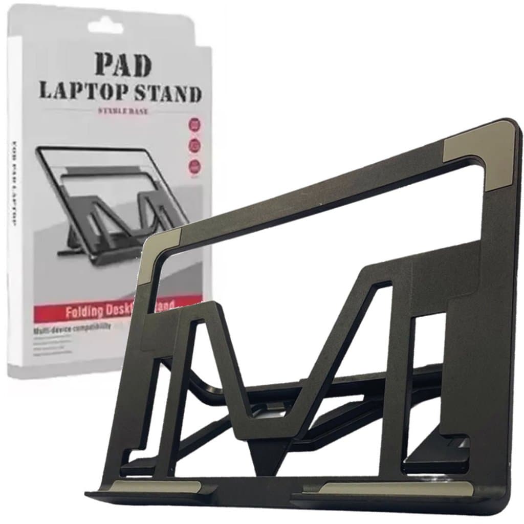 Suporte De Mesa Dobrável Para Tablet iPad Notebook Cor Preto ou Branco