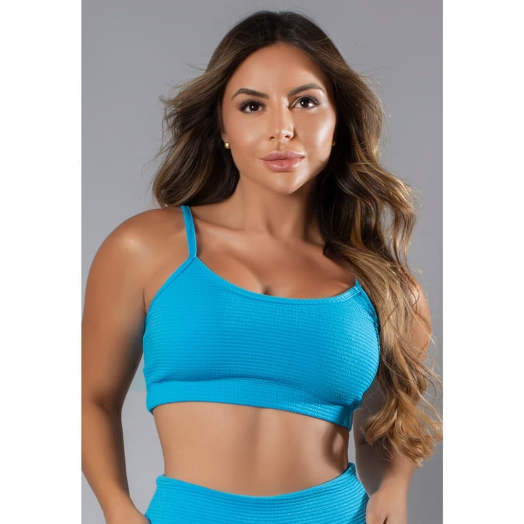 Top Fitness Academia Alto Relevo S/ Bojo Tirinha Neon Promoção Alta Compressão