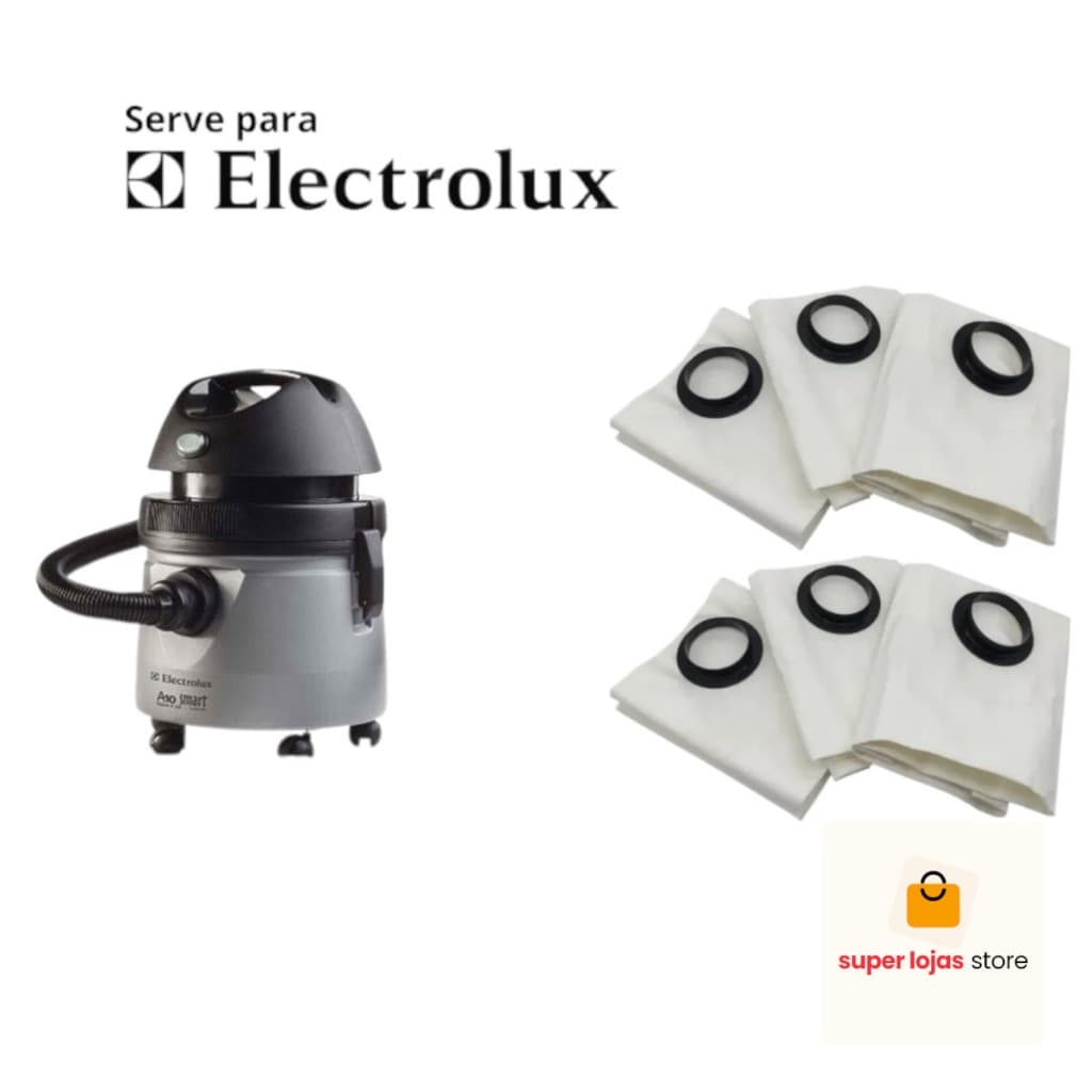 Saco Para Aspirador De Pó Eletrolux A10 Smart Hidrovac Pet Antigo 6 Unidades