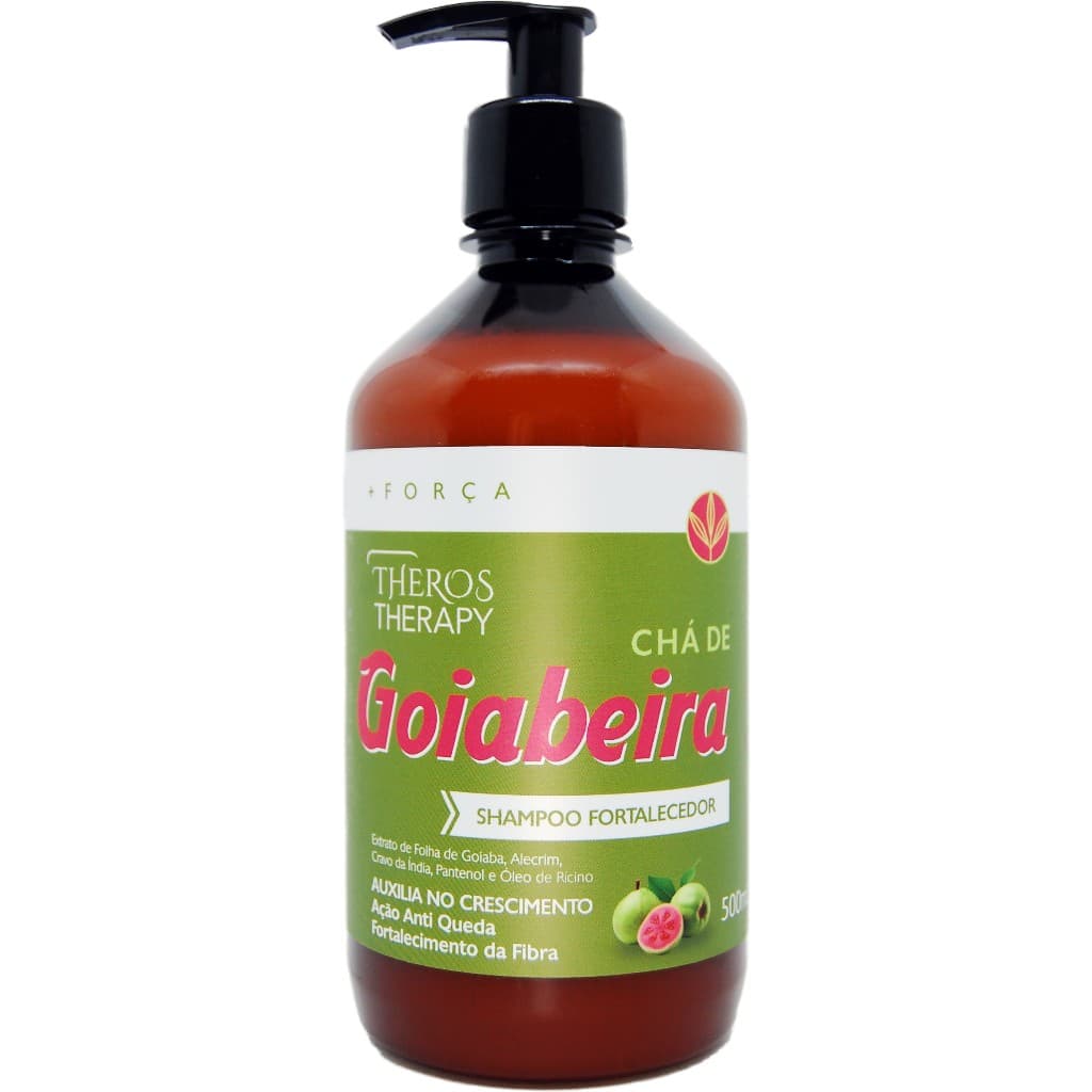 Shampoo Chá De Goiabeira theros therapy Fortificante extrato vita C Crescimento Capilar e Antiqueda