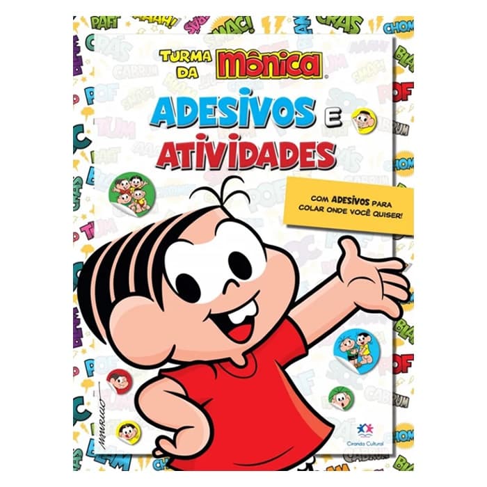 Livro Adesivos Turma da Mônica Adesivos e atividades