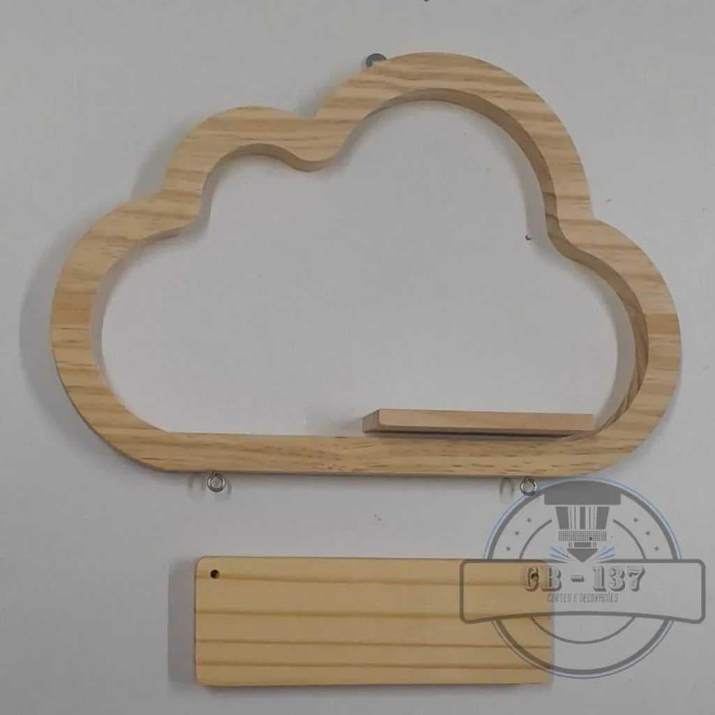 Nicho nuvem com base em pinus (com ou sem) placa NÃO ACOMPANHA NOME