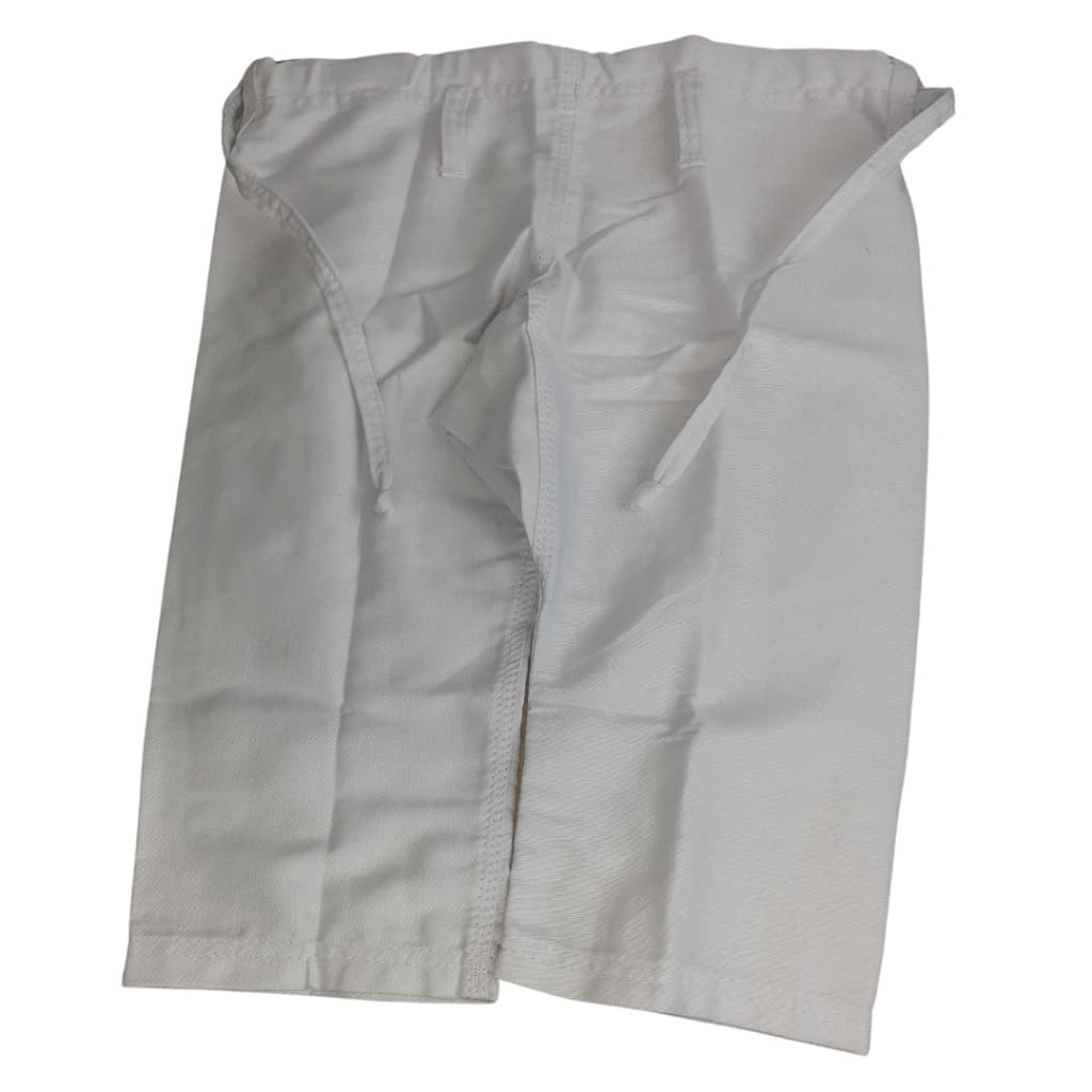 Calça de Kimono Jiu Jitsu Judô Brim Reforçado Infantil Branco 1 Fit