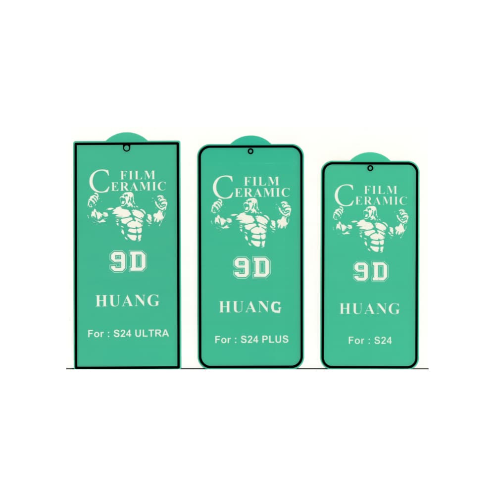 Película 9D ceramica não quebra para celular Smartphone Samsung Galaxy S24 / S24 Plus / S24 Ultra