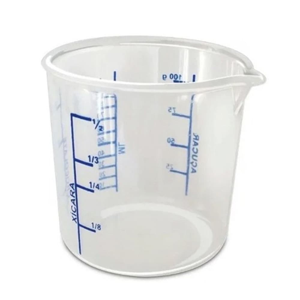 Copo De Medida / Dosador Graduado Culinário De Plástico De Bico 100ml