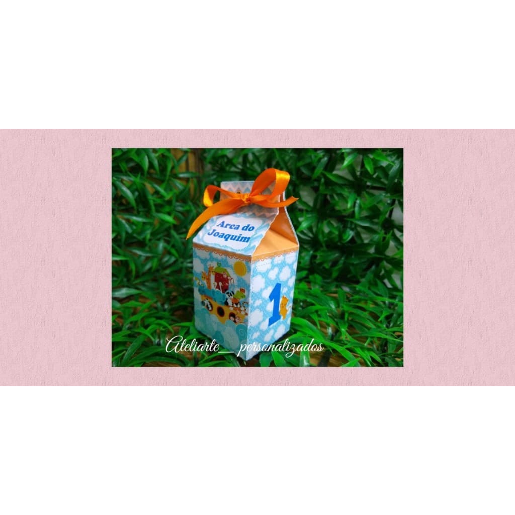 CAIXA MILK PERSONALIZADA ARCA DE NOE