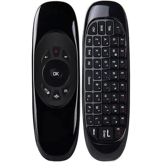 Controle Via Bluetooth Com Mini Teclado Air Mouse Para Smart