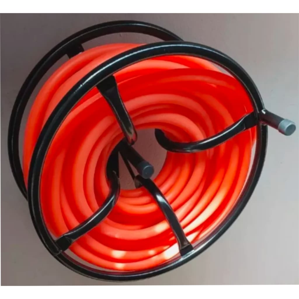 Suporte Enrolador De Mangueira De Jardim Até 30 Metros Para Casa Jardim Promoção Cor Preto