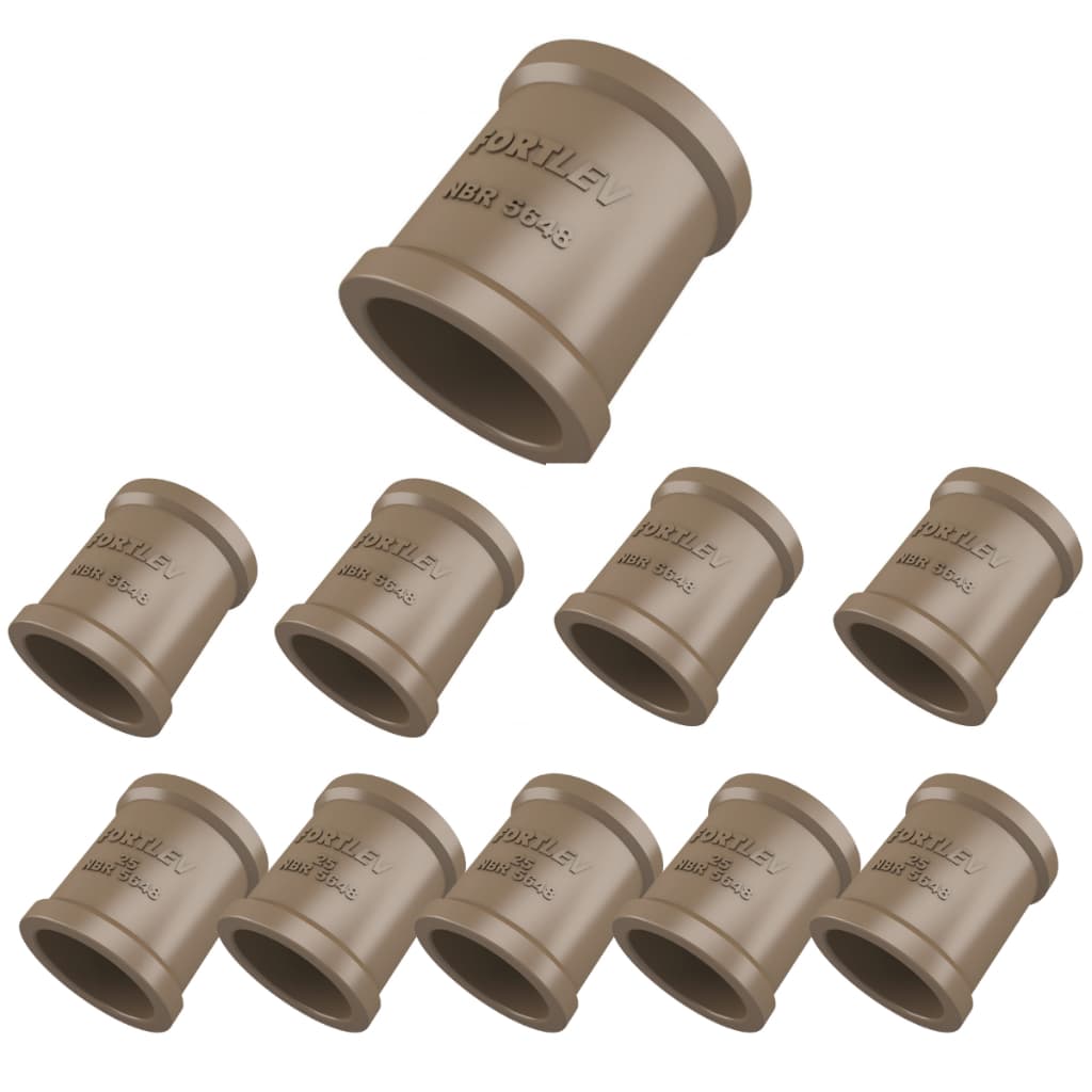 10 Luva Pvc Soldável Cola De 20mm