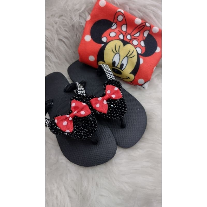 chinelo feminino original minnie