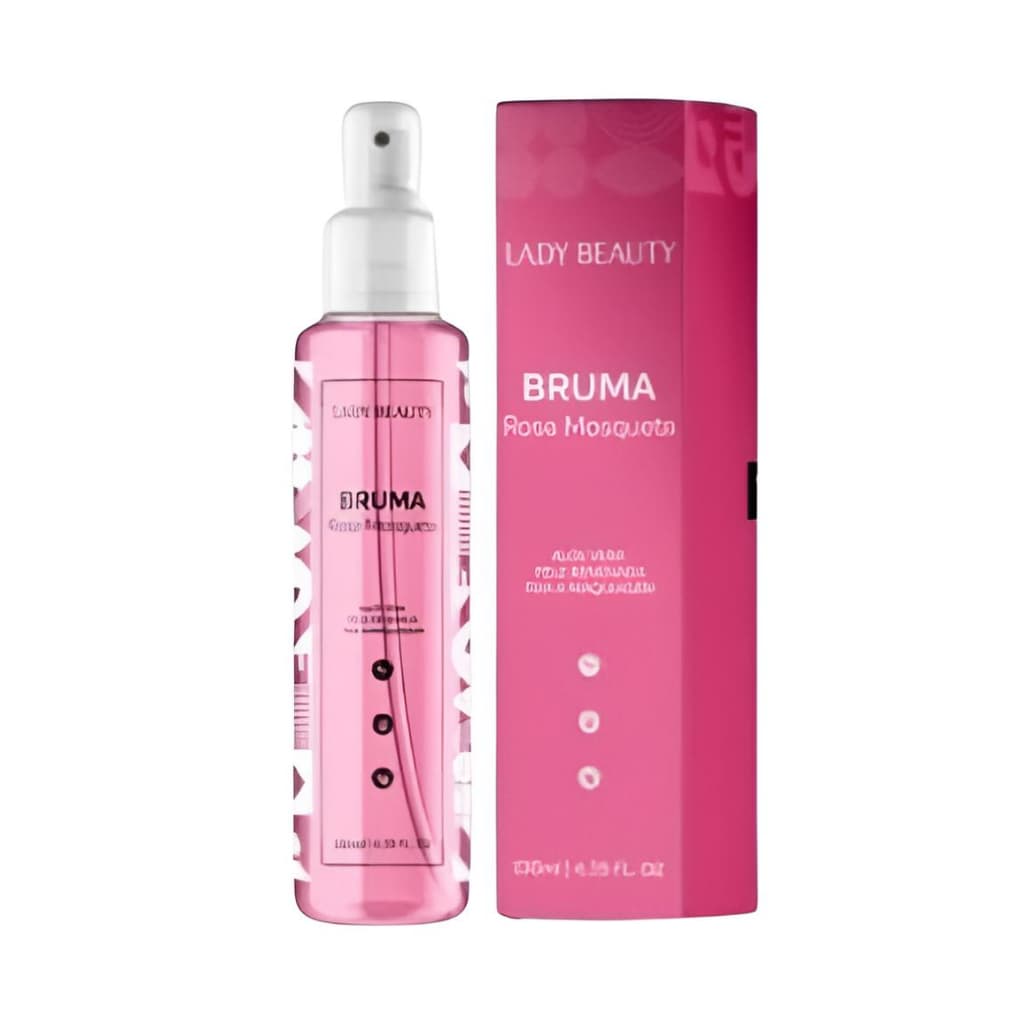 Bruma De Maquiagem Fixadora Rosa Mosqueta Spray Lady Beauty