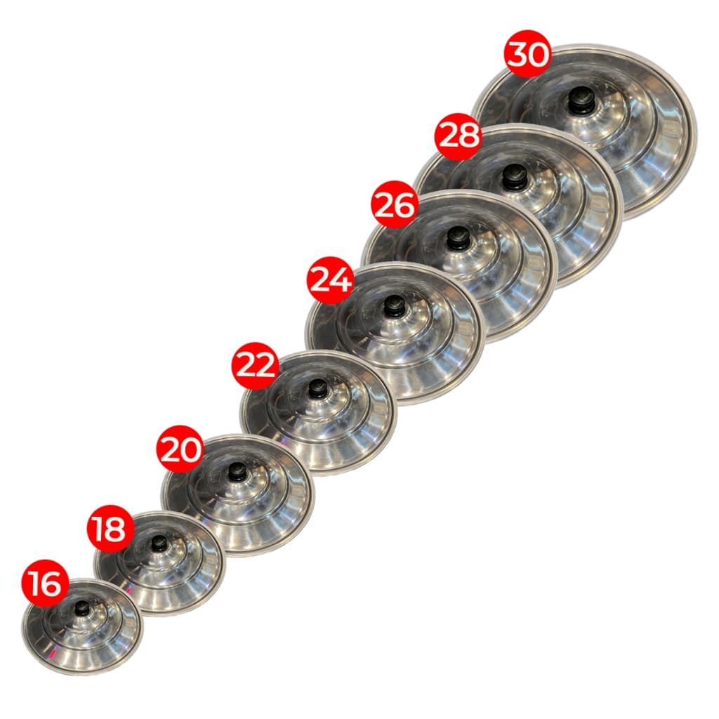 kit tampas alumínio 16 a 30 cm P/ Panelas Disco Chapas  Super Oferta