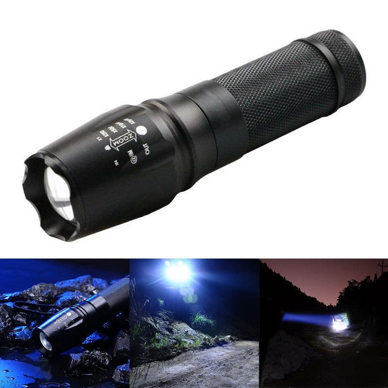 Lanterna Tática Policial Militar T900 T6 com Bateria Recarregável