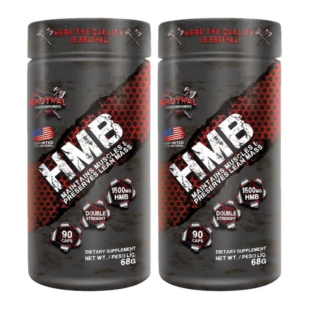 2x Hmb 1500mg - 90 Cápsulas - Bruthal Sports Supplements