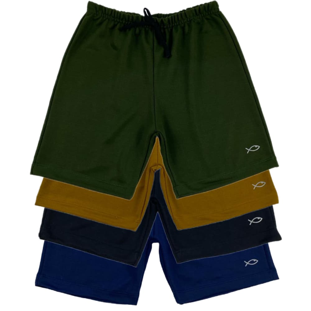 4 Bermuda de Moletom infantil de Menino varias cores Shorts Juvenil