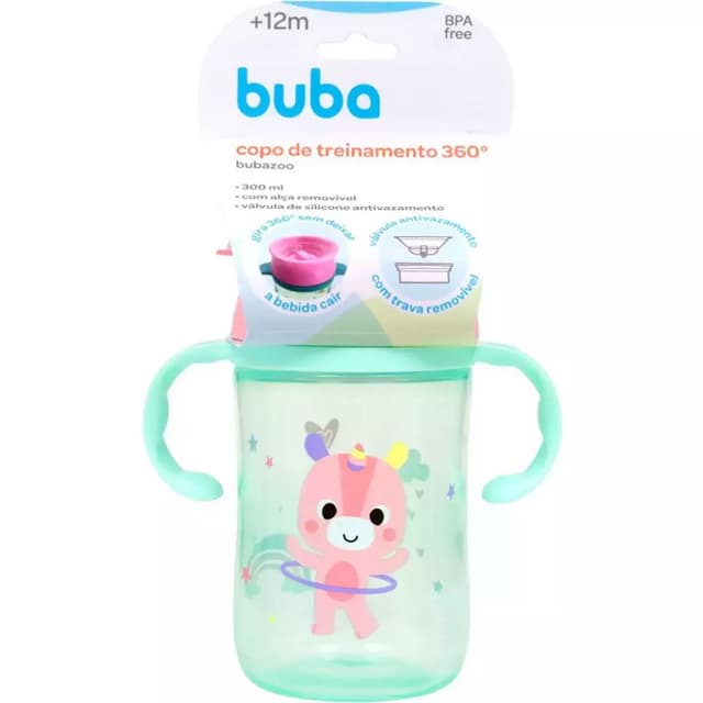 Copo De Treinamento 360 Antivazamento Buba zoo Unicórnio - Buba
