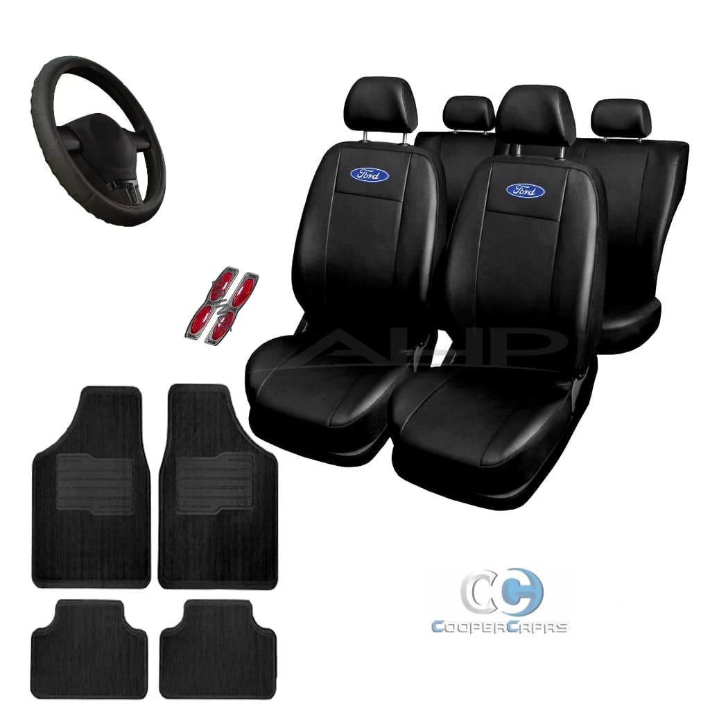 Kit Conjunto de Capas Banco Automóveis em Couro Para Todos os Modelos Ford Ka Fiesta Volante  Tapete