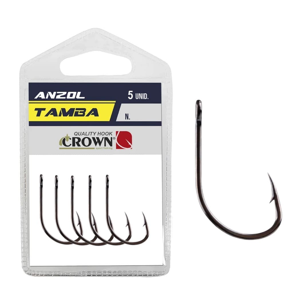 Anzol Crown Tamba Black – 10 unidades