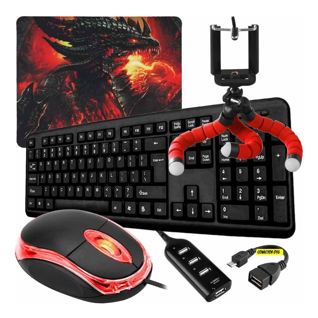 Kit Mobilador Gamer Completão Mobilador Teclado Mouse