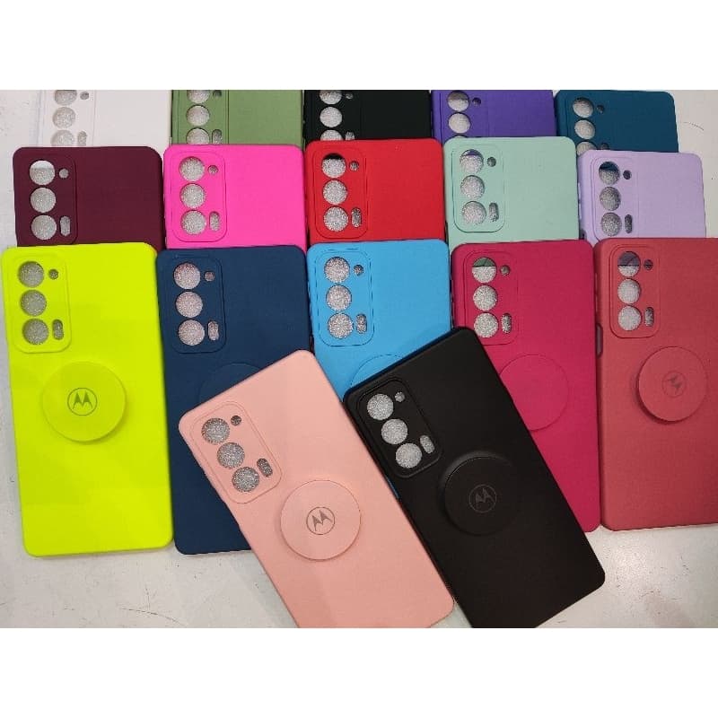 Capinha silicone com suporte para celular/ MOTOROLA EDGE 20 /capa case colorida