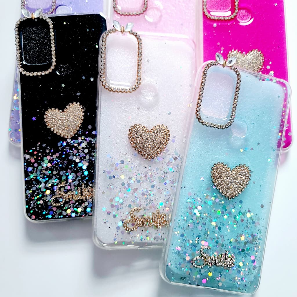 Capa Capinha anti impacto para Motorola Moto G10 / Moto G20 / Moto G30 Capa Capinha de silicone para Motorola Moto G10 / Moto G20 / Moto G30 com brilho love