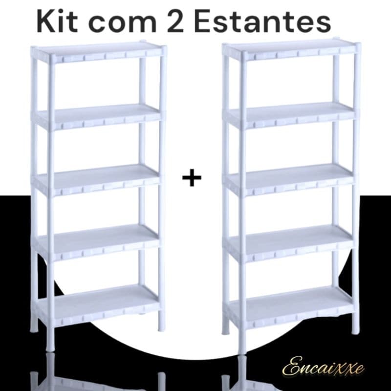 kit 2 Estantes Organizadoras Brancas