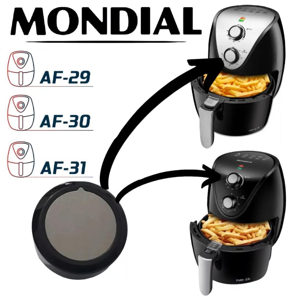 Botão Do Timer Temperatura Air Fryer Mondial Af-29 Af-30 Af31