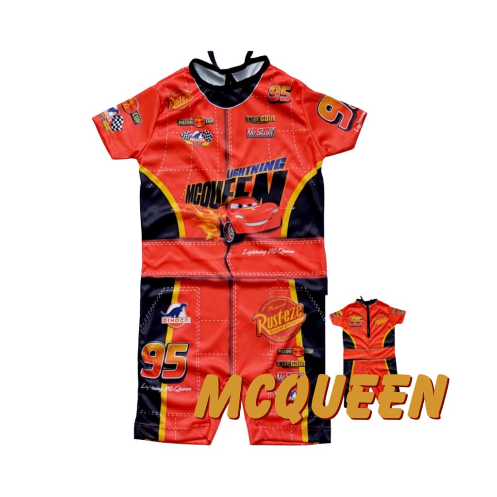 Fantasia Roupa Relâmpago Mcqueen Carros Piloto infantil