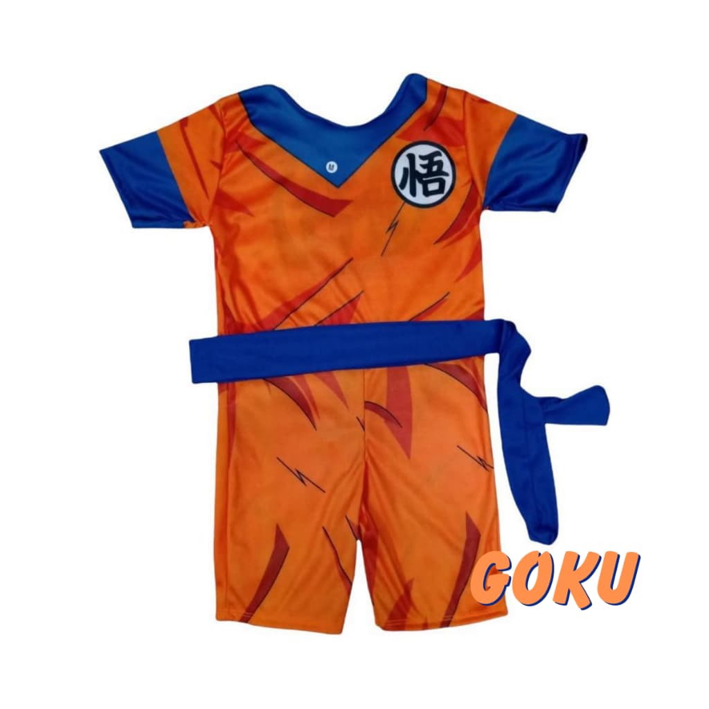 Roupa Infantil Fantasia Aniversário Goku Dragon Ball