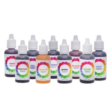Kit Corante Cosmético 10 unidades 30ml - para Sabonetes e Cosméticos
