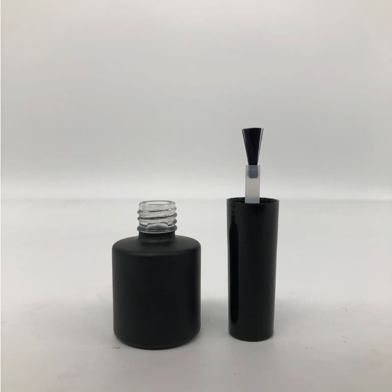 SQ7644 - Frasco De Esmalte 10ml PRETO **VAZIO** Recipiente Porta Esmaltes