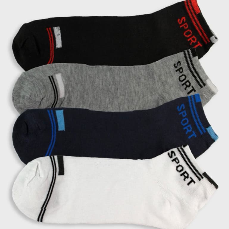 Meias Soquete Masculinas de Adulto Cores Variadas Kit 06 OU 12 PARES