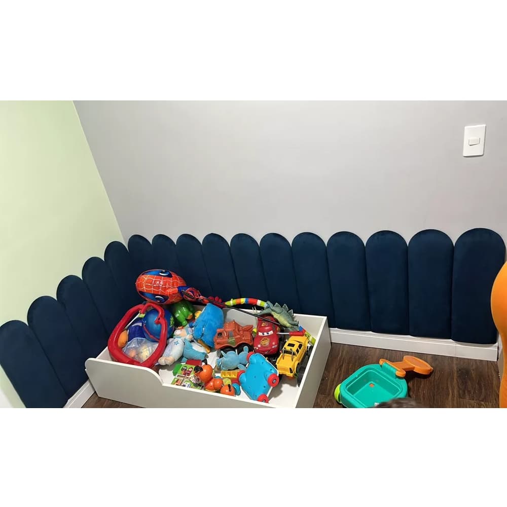 Cabeceira Adesiva Cama Box Solteiro Nuvem 60x20 Kit 5 Placas - ENVIO IMEDIATO