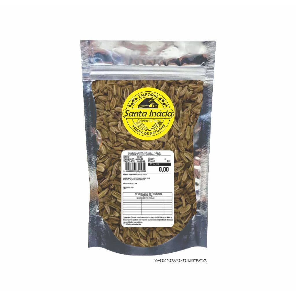 Funcho Semente Chá com Laudo de Qualidade 250g