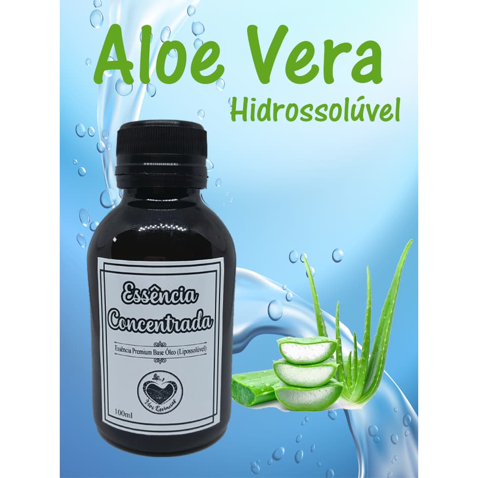 HS Essência Aloe Vera 100ml Hidrossolúvel Umidificador Difusor Elétrico Água Perfumada
