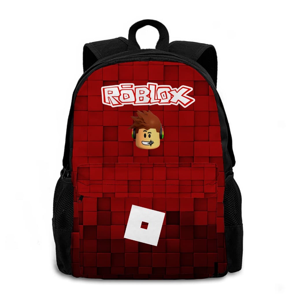 Mochila Material Top Escolar Volta As Aulas Roblox Jogo Crianças Adolescentes Reforçada Ajustável
