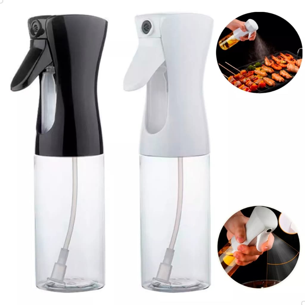 Kit 02 garrafas Borrifador Spray Vidro Para Óleo Azeite Vinagre