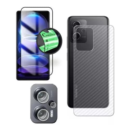 Película Ceramica + Câmera + Traseira Para Redmi Note 12 Pro 5g