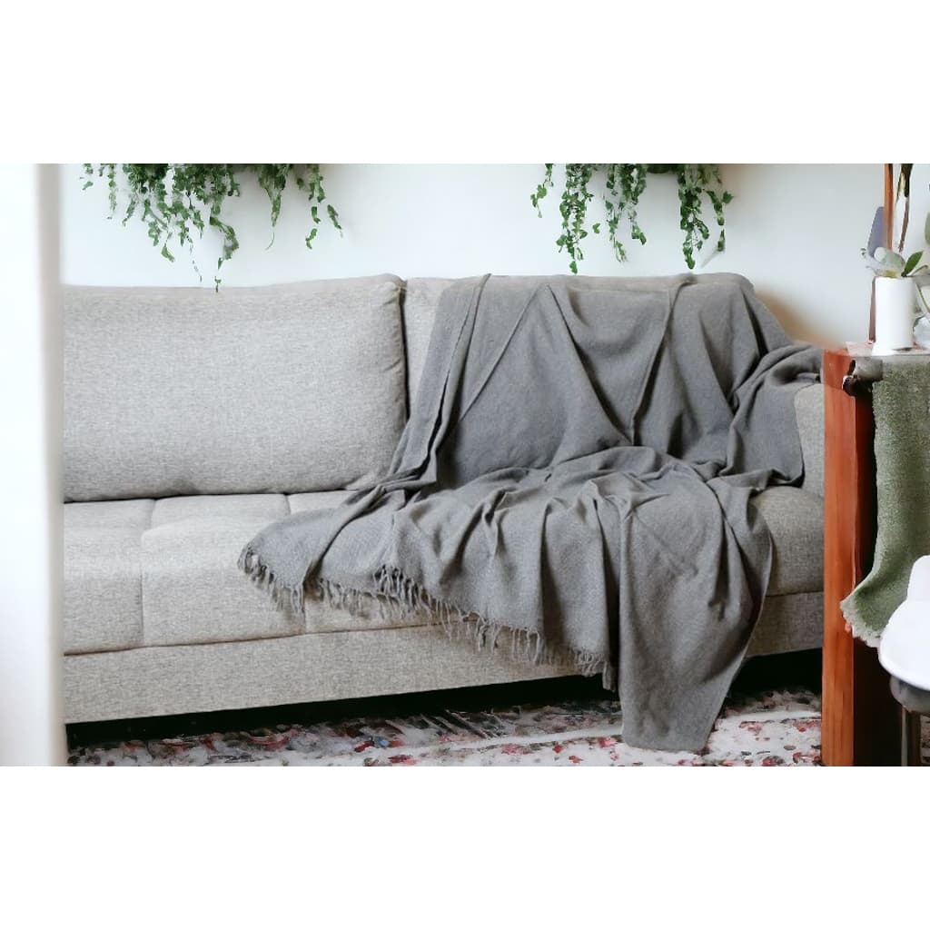 Manta Grande Cru para Sofá Poltrona e Cama Decorativa Tipo Capa 100% algodão
