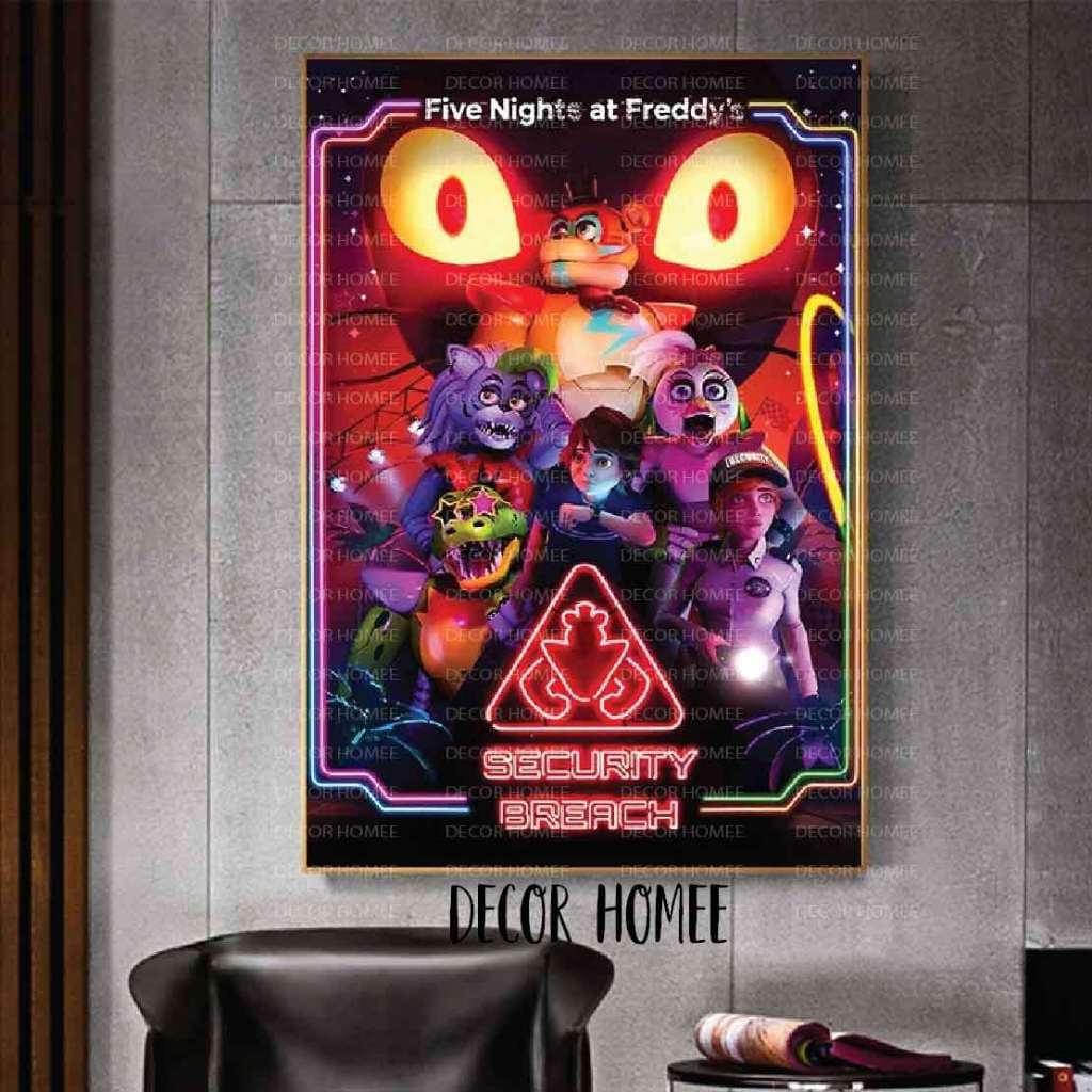 Quadro Placa Decorativa Five Nights At Freddys 1 Celebrate Poster Oficial