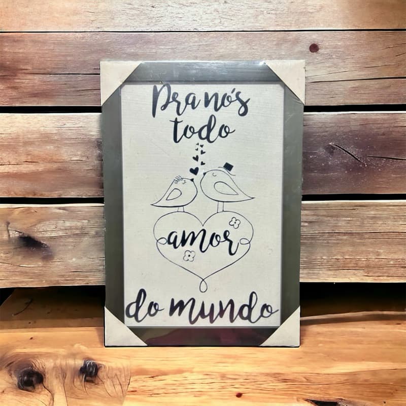 Quadro Decorativo Moldura Pintada 23x1x23 cm
