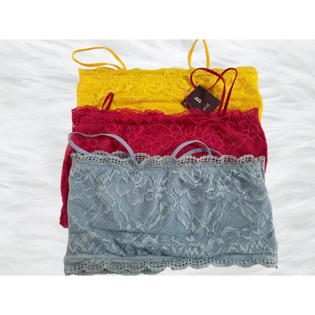 KIT COM 3 Top Faixa Sutia Cropped SEM BOJO COM TRES SOUTIEN SUTIAN