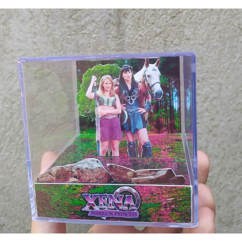 Cubo diorama Xena A prinsesa guerreira