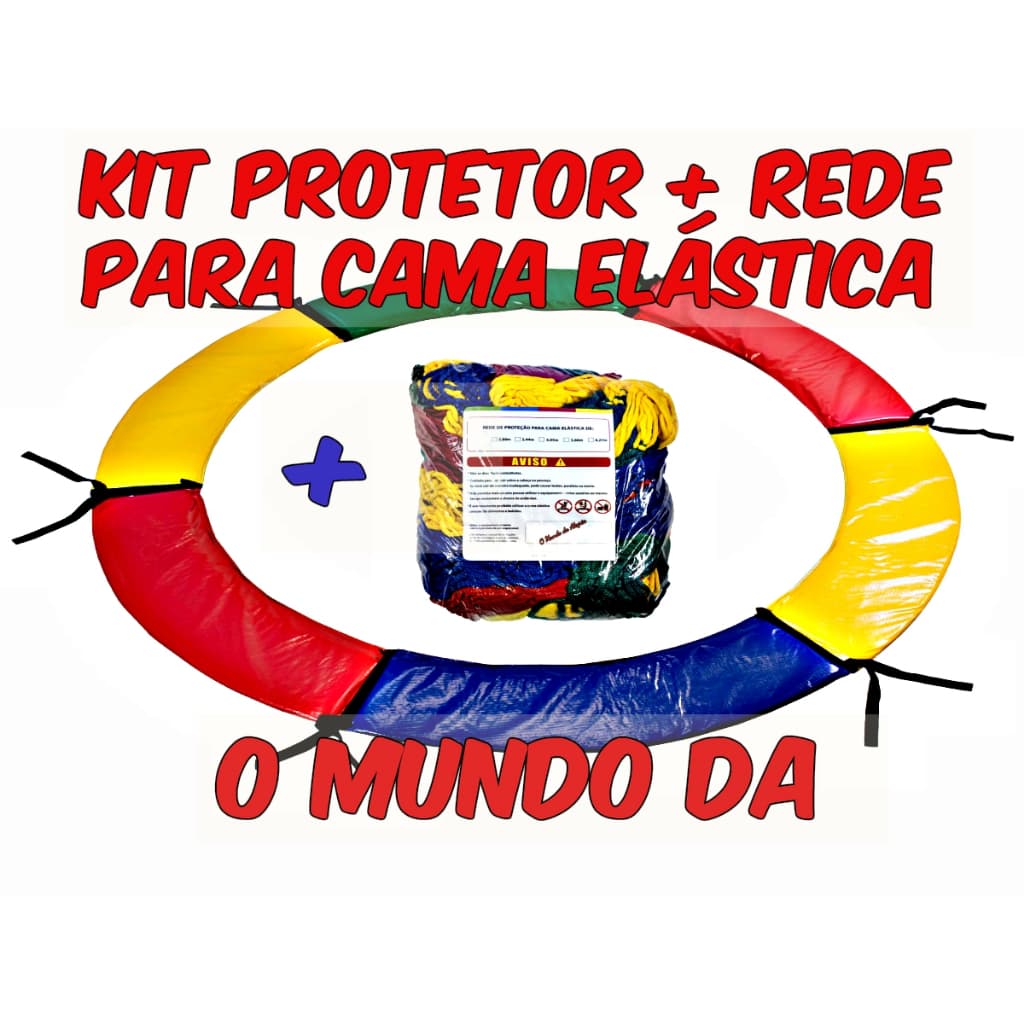 Protetor De Molas + Rede para Cama Elástica de 4.27m de diâmetro Material lona Bagum